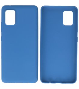 Color Backcover Telefoonhoesje voor Samsung Galaxy A41 - Navy