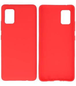 Color Backcover Telefoonhoesje voor Samsung Galaxy A41 - Rood