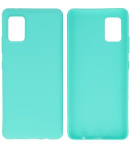 Color Backcover Telefoonhoesje voor Samsung Galaxy A41 - Turquoise
