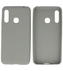 Color Backcover Telefoonhoesje voor Samsung Galaxy A70e - Grijs
