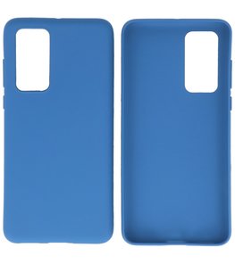 Color Backcover Telefoonhoesje voor Huawei P40 - Navy