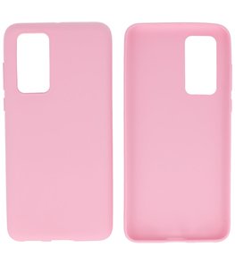 Color Backcover Telefoonhoesje voor Huawei P40 - Roze