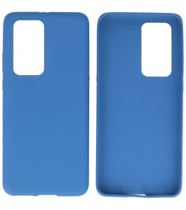 Color Backcover Telefoonhoesje voor Huawei P40 Pro - Navy Color Backcover Telefoonhoesje voor Huawei P40 Pro - Navy