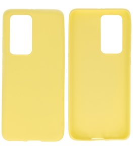 Color Backcover Telefoonhoesje voor Huawei P40 Pro - Geel Color Backcover Telefoonhoesje voor Huawei P40 Pro - Geel