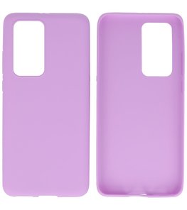 Color Backcover Telefoonhoesje voor Huawei P40 Pro - Paars Color Backcover Telefoonhoesje voor Huawei P40 Pro - Paars