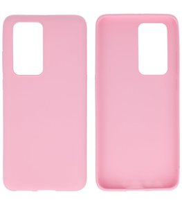 Color Backcover Telefoonhoesje voor Huawei P40 Pro - Roze Color Backcover Telefoonhoesje voor Huawei P40 Pro - Roze