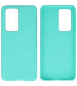 Color Backcover Telefoonhoesje voor Huawei P40 Pro - Turquoise Color Backcover Telefoonhoesje voor Huawei P40 Pro - Turquoise