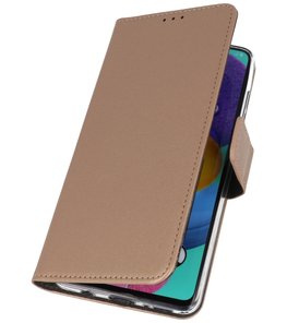 Pasjeshouder Telefoonhoesje voor Samsung Galaxy A90 - Goud Pasjeshouder Telefoonhoesje voor Samsung Galaxy A90 - Goud