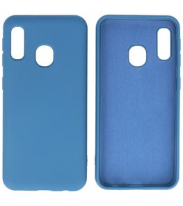 Fashion Backcover Telefoonhoesje voor Samsung Galaxy A20e - Navy Fashion Backcover Telefoonhoesje voor Samsung Galaxy A20e - Navy