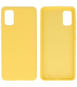 Fashion Backcover Telefoonhoesje voor Samsung Galaxy A41 - Geel