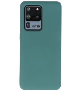 Fashion Backcover Telefoonhoesje voor Samsung Galaxy S20 ULtra - Donker Groen