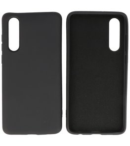 Fashion Backcover Telefoonhoesje voor Huawei P30 - Zwart Fashion Backcover Telefoonhoesje voor Huawei P30 - Zwart