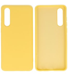 Fashion Backcover Telefoonhoesje voor Huawei P30 - Geel Fashion Backcover Telefoonhoesje voor Huawei P30 - Geel