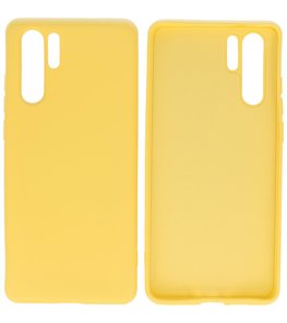 Fashion Backcover Telefoonhoesje voor Huawei P30 Pro - Geel