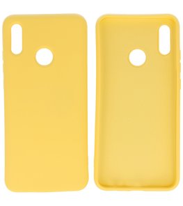 Fashion Backcover Telefoonhoesje voor Huawei P Smart 2019 - Geel