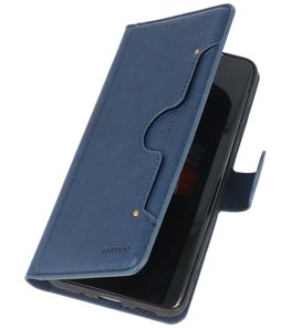 Kaarthouder Portemonnee Book Case Hoesje iPhone 12 mini - Navy