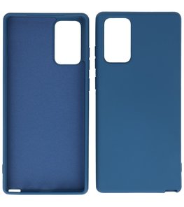 2.0mm Dikke Fashion Telefoonhoesje Backcover - Siliconen Hoesje - Samsung Galaxy Note 20 - Navy 2.0mm Dikke Fashion Telefoonhoesje Backcover - Siliconen Hoesje - Samsung Galaxy Note 20 - Navy