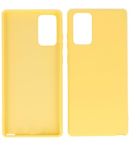 2.0mm Dikke Fashion Telefoonhoesje Backcover - Siliconen Hoesje - Samsung Galaxy Note 20 - Geel 2.0mm Dikke Fashion Telefoonhoesje Backcover - Siliconen Hoesje - Samsung Galaxy Note 20 - Geel