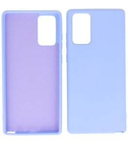 2.0mm Dikke Fashion Telefoonhoesje Backcover - Siliconen Hoesje - Samsung Galaxy Note 20- Paars 2.0mm Dikke Fashion Telefoonhoesje Backcover - Siliconen Hoesje - Samsung Galaxy Note 20- Paars