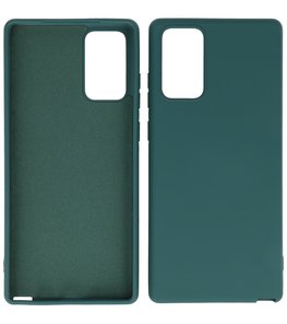 2.0mm Dikke Fashion Telefoonhoesje Backcover - Siliconen Hoesje - Samsung Galaxy Note 20 - Army Green 2.0mm Dikke Fashion Telefoonhoesje Backcover - Siliconen Hoesje - Samsung Galaxy Note 20 - Army Green