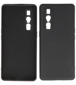 2.0mm Dikke Fashion Telefoonhoesje Backcover - Siliconen Hoesje - Oppo Find X2 Pro - Zwart 2.0mm Dikke Fashion Telefoonhoesje Backcover - Siliconen Hoesje - Oppo Find X2 Pro - Zwart