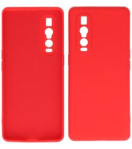 2.0mm Dikke Fashion Telefoonhoesje Backcover - Siliconen Hoesje - Oppo Find X2 Pro - Rood 2.0mm Dikke Fashion Telefoonhoesje Backcover - Siliconen Hoesje - Oppo Find X2 Pro - Rood