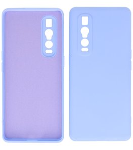 2.0mm Dikke Fashion Telefoonhoesje Backcover - Siliconen Hoesje - Oppo Find X2 Pro - Paars 2.0mm Dikke Fashion Telefoonhoesje Backcover - Siliconen Hoesje - Oppo Find X2 Pro - Paars