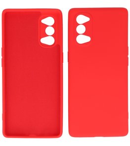 2.0mm Dikke Fashion Telefoonhoesje Backcover - Siliconen Hoesje - Oppo Reno 4 / Reno 4 5G - Rood