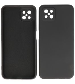 2.0mm Dikke Fashion Telefoonhoesje Backcover - Siliconen Hoesje - Oppo Reno 4 Z - Oppo A92s - Zwart