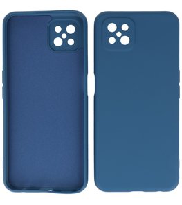 2.0mm Dikke Fashion Telefoonhoesje Backcover - Siliconen Hoesje - Oppo Reno 4 Z - Oppo A92s - Navy