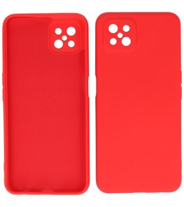 2.0mm Dikke Fashion Telefoonhoesje Backcover - Siliconen Hoesje - Oppo Reno 4 Z - Oppo A92s - Rood