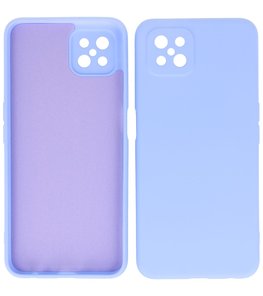2.0mm Dikke Fashion Telefoonhoesje Backcover - Siliconen Hoesje - Oppo Reno 4 Z - Oppo A92s- Paars