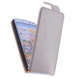 Classic Goud Hoesje voor LG G3 Mini PU Leder Flip Case Classic Goud Hoesje voor LG G3 Mini PU Leder Flip Case