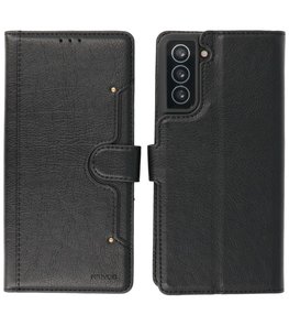 Book Case Pasjeshouder Telefoonhoesje voor Samsung Galaxy S21 Plus Zwart Book Case Pasjeshouder Telefoonhoesje voor Samsung Galaxy S21 Plus Zwart