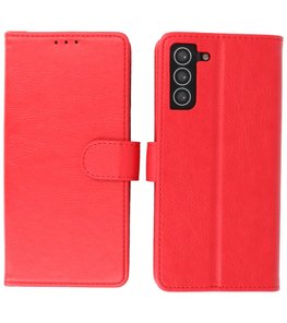 Booktype Wallet Case Telefoonhoesje voor Samsung Galaxy S21 Plus - Rood Booktype Wallet Case Telefoonhoesje voor Samsung Galaxy S21 Plus - Rood