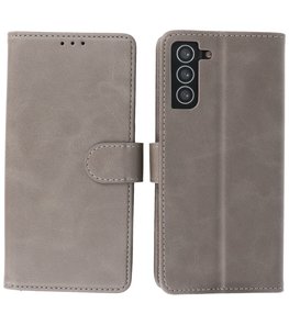 Booktype Wallet Case Telefoonhoesje voor Samsung Galaxy S21 Plus - Grijs Booktype Wallet Case Telefoonhoesje voor Samsung Galaxy S21 Plus - Grijs