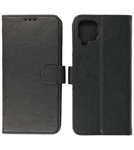 Booktype Wallet Case Telefoonhoesje voor Samsung Galaxy A12 - Zwart