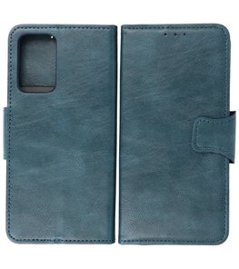 Portemonnee Wallet Case Hoesje voor Samsung Galaxy A72 / A72 5G - Blauw Portemonnee Wallet Case Hoesje voor Samsung Galaxy A72 / A72 5G - Blauw