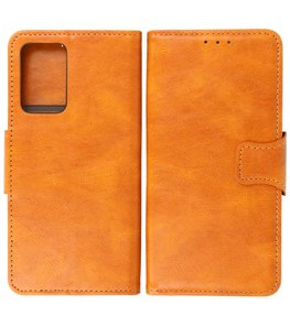 Portemonnee Wallet Case Hoesje voor Samsung Galaxy A72 / A72 5G - Bruin Portemonnee Wallet Case Hoesje voor Samsung Galaxy A72 / A72 5G - Bruin