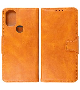 Portemonnee Wallet Case Hoesje voor OnePlus Nord N10 5G - Bruin Portemonnee Wallet Case Hoesje voor OnePlus Nord N10 5G - Bruin