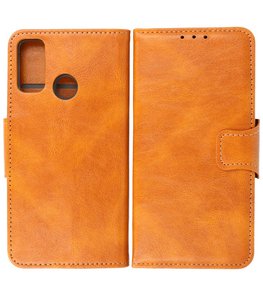 Portemonnee Wallet Case Hoesje voor Huawei P Smart (2020) - Bruin Portemonnee Wallet Case Hoesje voor Huawei P Smart (2020) - Bruin
