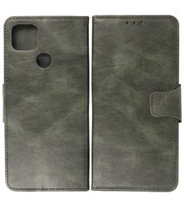 Portemonnee Wallet Case Hoesje voor Motorola Moto G9 Power (2020) - Donker Groen Portemonnee Wallet Case Hoesje voor Motorola Moto G9 Power (2020) - Donker Groen