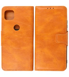 Portemonnee Wallet Case Hoesje voor Motorola Moto G 5G - Bruin Portemonnee Wallet Case Hoesje voor Motorola Moto G 5G - Bruin