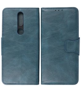 Portemonnee Wallet Case Hoesje voor Nokia 2.4 - Blauw