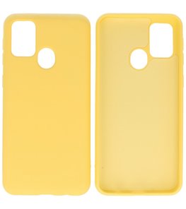 2.0mm Dikke Fashion Backcover Telefoonhoesje voor Samsung Galaxy M21 - Geel 2.0mm Dikke Fashion Backcover Telefoonhoesje voor Samsung Galaxy M21 - Geel