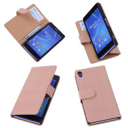 Bestcases Slang Pink Hoesje voor Sony Xperia Z2 Bookcase Cover