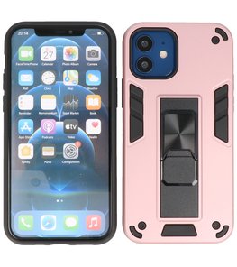 Tough Armor Hardcase Met Standfunctie Hoesje voor iPhone 12 Mini - Roze