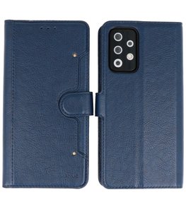 Book Case Pasjeshouder Telefoonhoesje voor Samsung Galaxy A72 / A72 5G - Navy Book Case Pasjeshouder Telefoonhoesje voor Samsung Galaxy A72 / A72 5G - Navy
