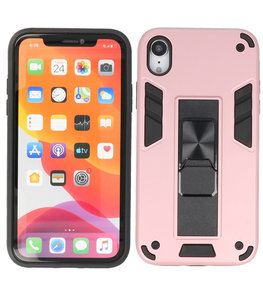 Tough Armor Hardcase Met Standfunctie Hoesje voor iPhone XR - Roze