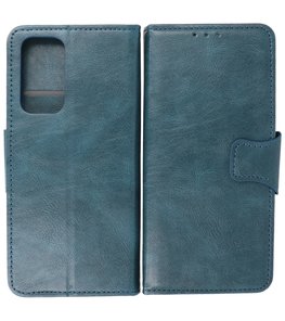 Portemonnee Wallet Case Hoesje voor OnePlus 9 - Blauw Portemonnee Wallet Case Hoesje voor OnePlus 9 - Blauw